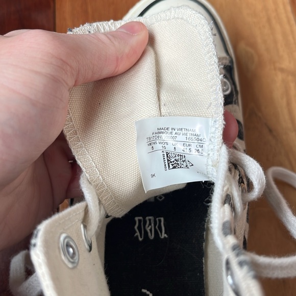 Custom Cow Print Converse High Tops - Picture 10 of 11